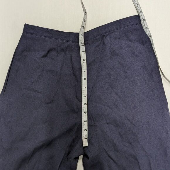 Vintage Handmade Women's Small/Medium Navy Blue Two Piece Pants Suit Set - Picture 12 of 12